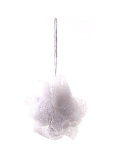 Buy Plastic Textured Loofah White 10x10cm in Saudi Arabia