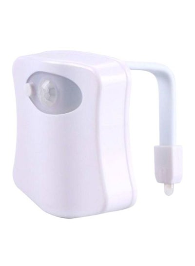 Buy 8 Colours Body Motion Sensor Toilet Seat LED White 2x9cm in UAE