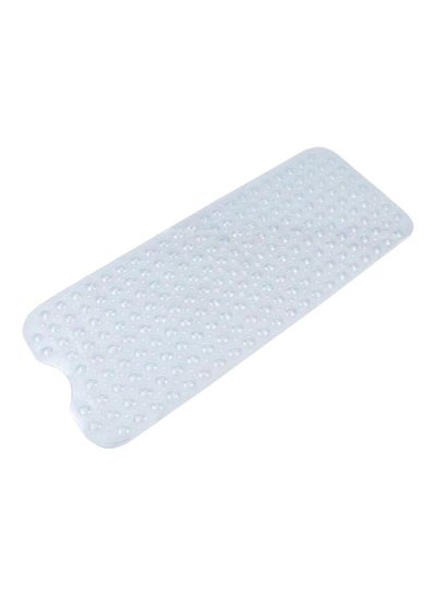 Buy Anti Slip Suction Cup Bath Mat Clear 100x40x0.5cm in Saudi Arabia