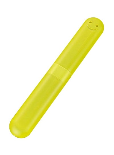 Buy Travel Toothbrush Box Yellow 20x3x3cm in Saudi Arabia