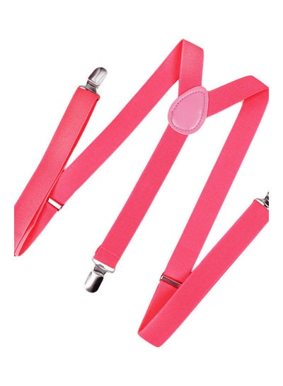 Buy Clip On Suspenders Elastic Y-Shape Back Formal Braces Rose in UAE