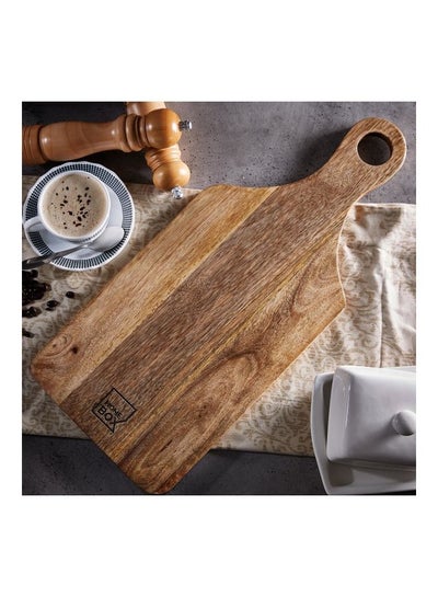 Buy Natural Wooden Chopping Board Brown 22x2x55cm in UAE