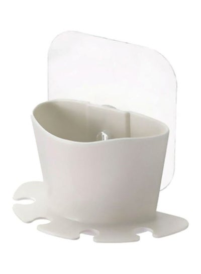 Buy Plastic Toothbrush Holder White 12x10x10cm in Saudi Arabia