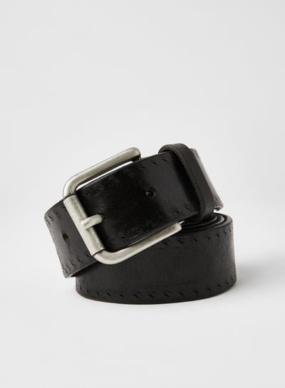 Buy Leather Belt Black in Saudi Arabia