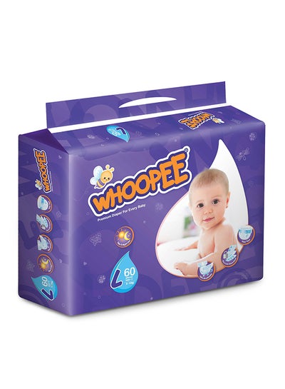 Buy Baby Diapers Large, 8-13kg, 60 Pieces in UAE