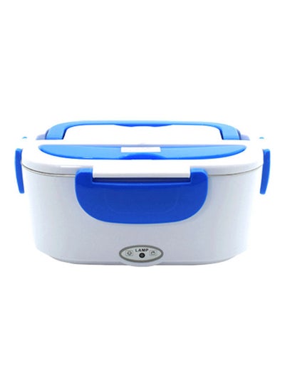 Buy Portable Electric Lunch Box White/Blue 23.8x10.8x10.8cm in Egypt