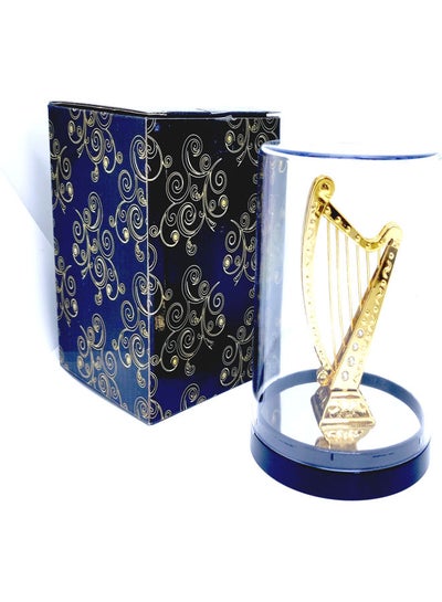 Buy A Masterpiece In The Form Of A Circular Musical Instrument Gold/Blue 12x8.5x8.5cm in Saudi Arabia