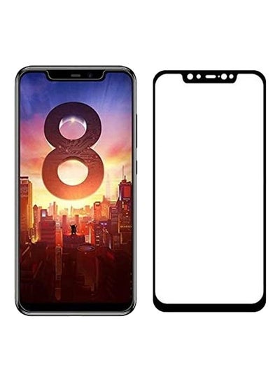 Buy 5D Tempered Glass For Xiaomi Mi 8 Black/Clear in Saudi Arabia