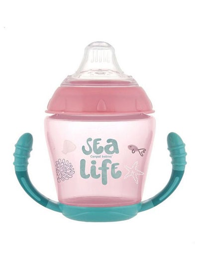 اشتري كوب مزود بماصة ومزين بعبارة "Sea Life" في السعودية