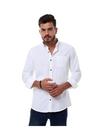 Buy Full Sleeves Plain Buttoned White in Egypt