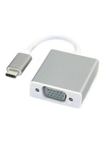 Buy Converter From Type C to Vga White/Silver in Egypt