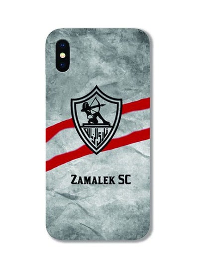 Buy Skin Al-Zamalek SC For Apple Iphone Xs Max Red/Black/Grey in Egypt