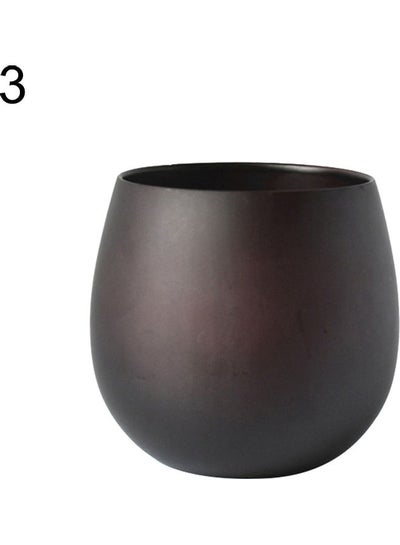 Buy Wooden Big Belly Cup Brown 8.6 x 8.6 x 8.05cm in Saudi Arabia