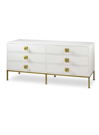 Buy Bedroom Makeup Vanity Luxurious - White/Gold - Dresser For Hairstyle White 160x75x56cm in Saudi Arabia
