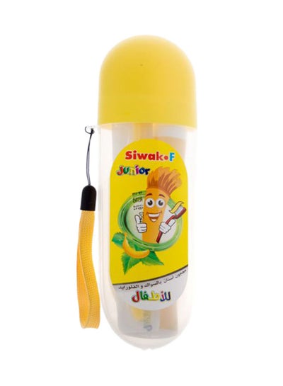 Buy Junior Banana Toothpaste With Toothbrush Multicolour 50grams in Saudi Arabia