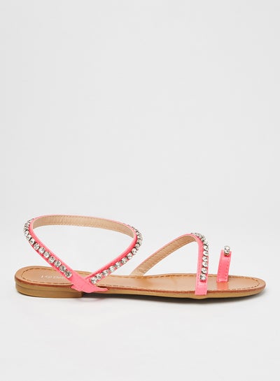 Buy Comfortable Wear Flat Sandals Pink in Saudi Arabia