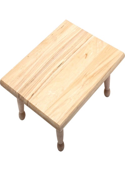 Buy Wooden Rectangular Modern Meat And Fruit Slicing Table Beige 36x28cm in Saudi Arabia