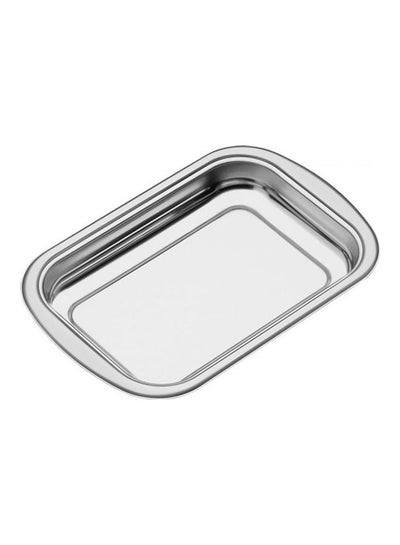 Buy Cosmos Rectangular Stainless Steel Baking Pan Silver 43cm in Egypt