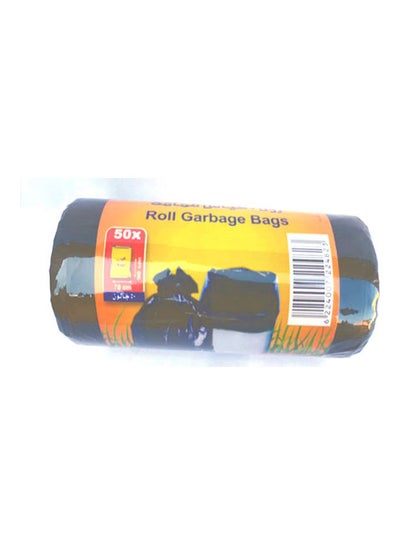 Buy Garbage Bag Roll - 50 bags Black 70*90cm in Egypt