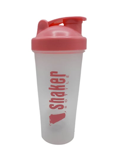 Buy Water Bottle Clear/Pink in Saudi Arabia