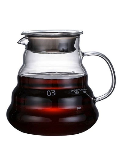 Buy Hand Brewed Coffee Sharing Pot Clear 9x14.3x7.5cm in Saudi Arabia