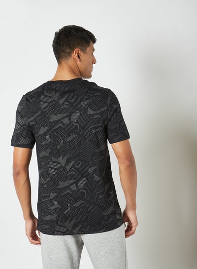Buy Now - Essentials All-Over Print T-Shirt Black/White with Fast Delivery  and Easy Returns in Dubai, Abu Dhabi and all UAE