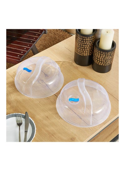 Buy 2-Piece Spectra Food Cover Set Clear 20x20cm in Saudi Arabia