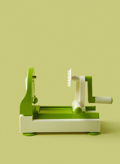 Buy Spliralizer - Manual - And Vegetables - Kitchen Accessories - Kitchen Tool - Fruits - Vegetable Slicer - Green/White Green/White 25 x 13.7 x 10.2cm in UAE