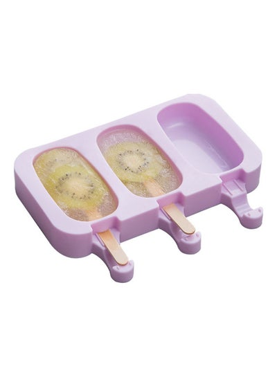 Buy Silicone Ice Cream Mold purple 10.8x19.5x3.5cm in Saudi Arabia