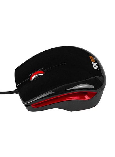 Buy Optical Wired Mouse Piano Finishing Black/Red in Egypt