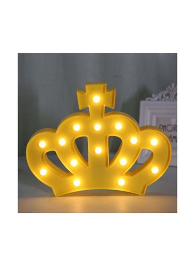 Buy 15-Pieces LED Crown Model Night Light Warm Yellow 29x23x3cm in UAE