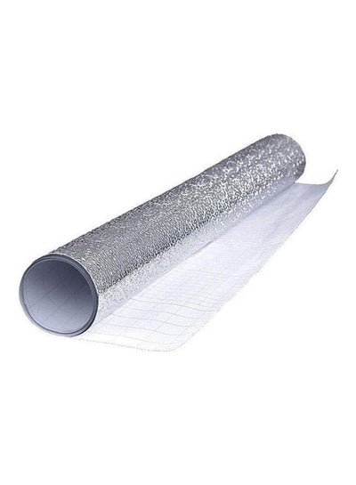 Buy High Temperature Resistance Moisture Proof Anti Oil Aluminum Foil Paper Stickers For Kitchen Silver 3meter in Saudi Arabia