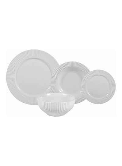 اشتري 16-Piece Dinner Set White 30x30x25cm في السعودية