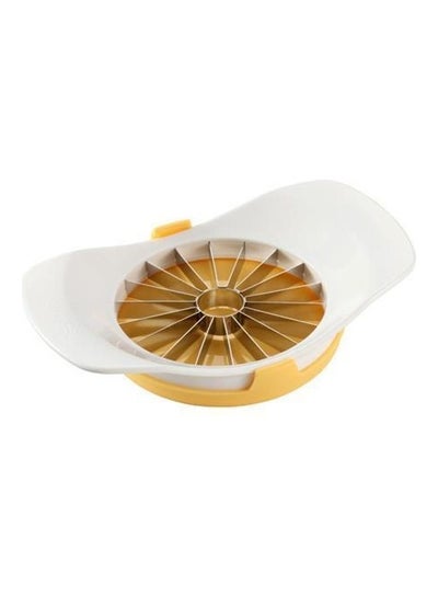 Buy Delicia Apple Slicer With Protective Guard Yellow/White in UAE