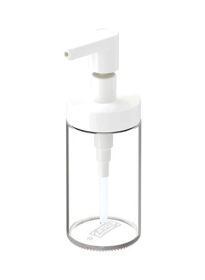 Buy Liquid Soap Dispenser Clear/White 10cm in Saudi Arabia