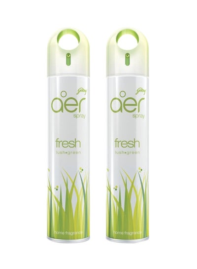 Buy aer Air Freshener Spray Fresh Lush Green 300 ml   Pack of 2 Green in UAE