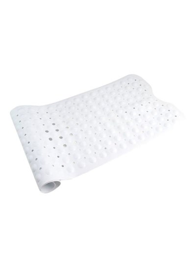 Buy Suction Cup Pattern Bath Mat White 40x100cm in UAE