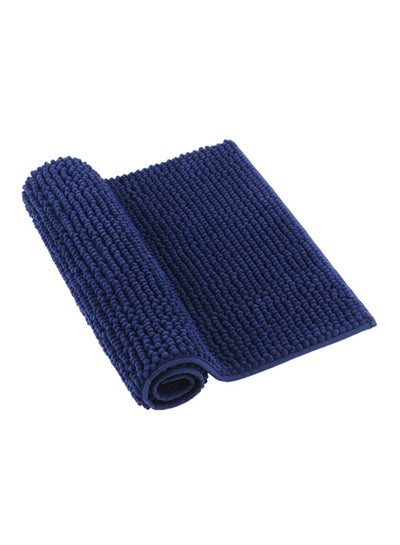 Buy Microfiber Bath Rug Blue 20x32cm in Saudi Arabia