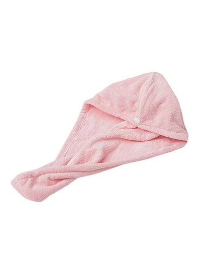 Buy Buttoned Hair Towel Wrap Multicolour 65x25cm in Egypt