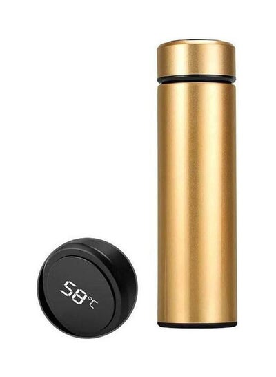 اشتري A Stainless Steel Thermos Flask With An Internal Filter And A Digital Touch Screen To Display The Temperature Gold في مصر