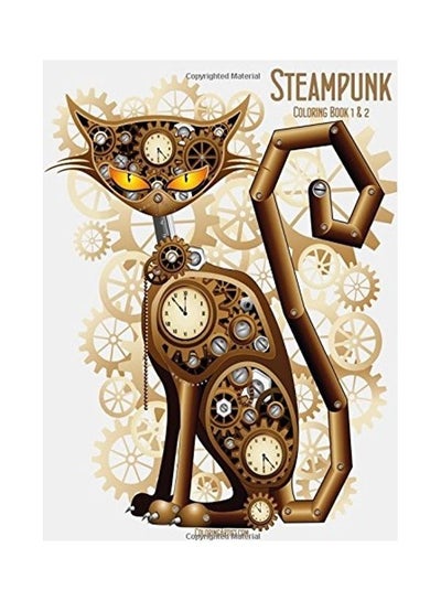 اشتري Steampunk Coloring Book 1 & 2 paperback english في الامارات