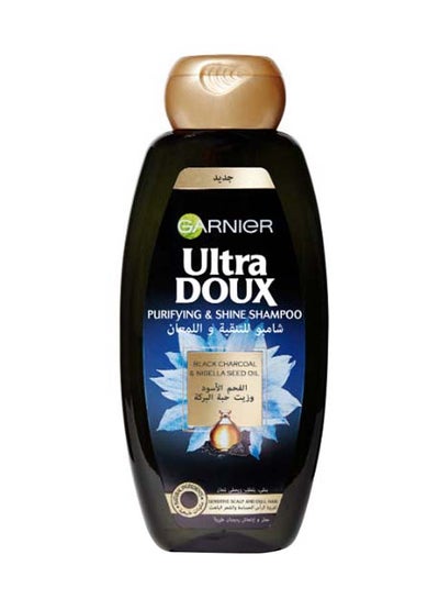 Buy Ultra Doux Black Charcoal & Nigella Seed Oil Purifying & Shine Shampoo 400ml in Saudi Arabia