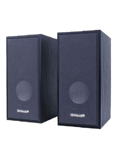 Buy 2-Piece USB Input Portable Mini Speaker Set Black in UAE