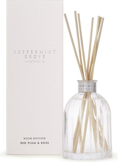 Buy Red Plum And Rose Mini Diffuser Clear 100ml in UAE