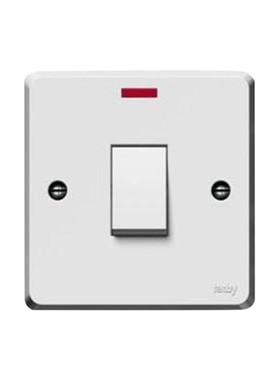 Buy 20Amp Water Heater Switch White 8.6x8.6cm in UAE