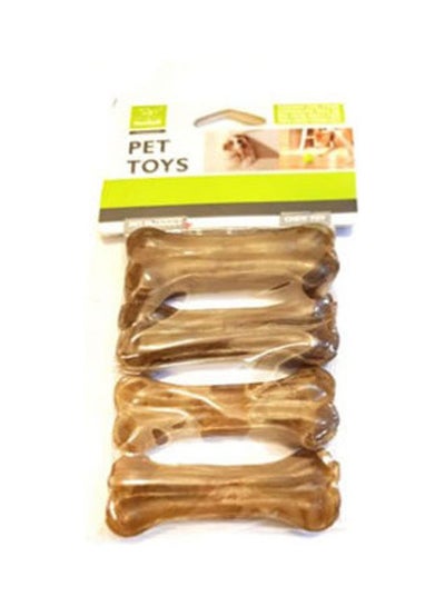 Buy Chew Toy Set Of 4 Bones Brown in Saudi Arabia