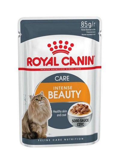 Buy Intense Beauty in Gravy Wet food for adult cats - supports a healthy skin and shiny coat Multicolour 85grams in Saudi Arabia