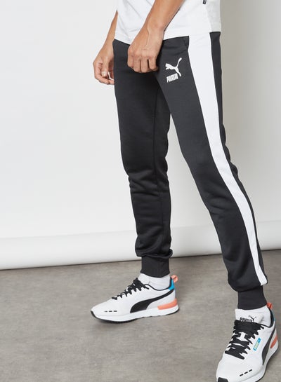 Buy Iconic T7 Track Pants Black in UAE