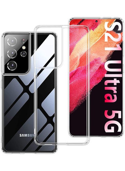 Buy Case Cover For Samsung Galaxy S21 Ultra Clear in Saudi Arabia