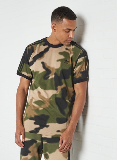 Buy Now - Camo 3-Sripes T-Shirt Green/Brown/Black with Fast Delivery and  Easy Returns in Dubai, Abu Dhabi and all UAE